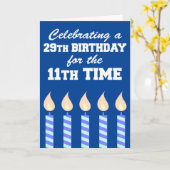 29e verjaardag 11e keer 40e Kaart (Gele Bloem)