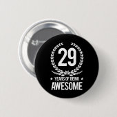 29e verjaardag (29 jaar Geweldige) Ronde Button 5,7 Cm (Voorkant /achterkant)