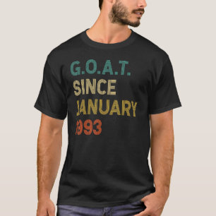 29e verjaardag 29 jaar oude geit sinds januari 199 t-shirt