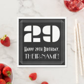 29e verjaardag: Art Deco Geïnspireerde look "29" + Servet (Insitu)