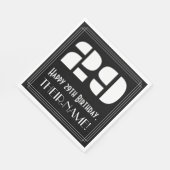 29e verjaardag: Art Deco Geïnspireerde look "29" + Servet (Hoek)