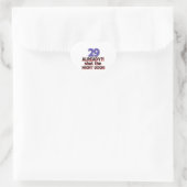 29e verjaardag design hart sticker (Tas)