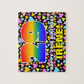 29e verjaardag — Fun, liefhebbende hartvormen + "2 Legpuzzel (Verticaal)