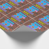 29e verjaardag: Fun, Urban Graffiti geïnspireerd K Cadeaupapier (Hoek)