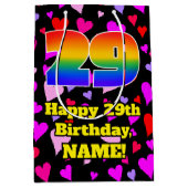 29e verjaardag: Het liefhebbende Kunstpatroon, Reg Medium Cadeauzakje (Voorkant)