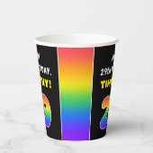 29e verjaardag: kleurrijke regenboog # 29, Naam va Papieren Bekers (Links)