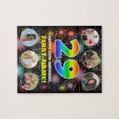 29e Verjaardag: Leuk Regenboog #, Aangepaste Naam  Legpuzzel (Horizontaal)