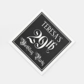 29e verjaardag Partij — Fancy Manuscript + de Naam Servet (Hoek)