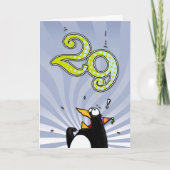 29e verjaardag - Penguin Surprise Kaart (Voorkant)