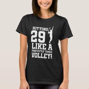 29e verjaardag Tennis 29 jaar oud Tennisser Bi T-shirt