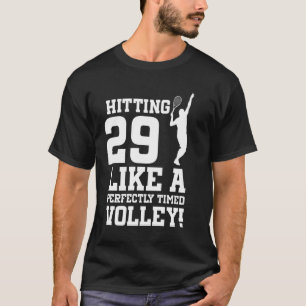 29e verjaardag Tennis 29 jaar oud Tennisser Bi T-shirt