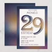 29e verjaardag uitnodiging (Voorkant / Achterkant)