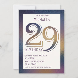 29e verjaardag uitnodiging