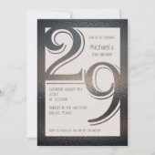 29e verjaardag uitnodiging (Voorkant)