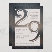 29e verjaardag uitnodiging (Voorkant / Achterkant)