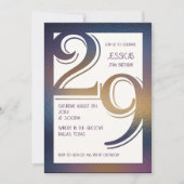 29e verjaardag uitnodiging (Voorkant)