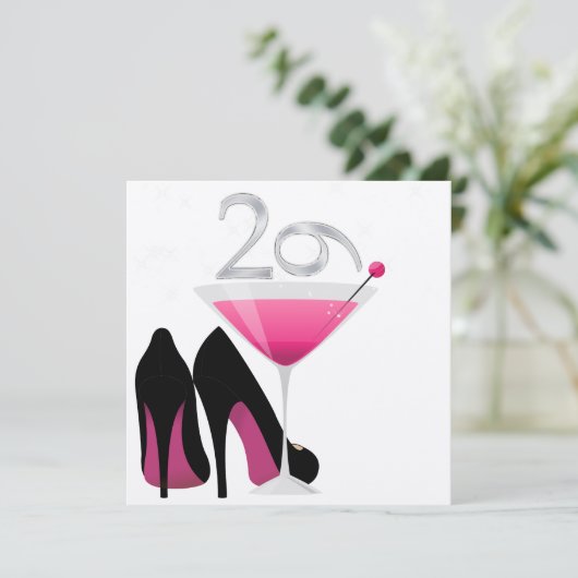 29e verjaardag uitnodiging van SRF (Staand voorkant)