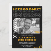29e verjaardag uitnodigingen Mannen Fotospray verf (Voorkant)