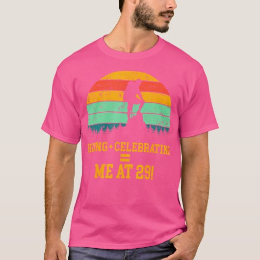 29e verjaardag Wandelen Outdoor negenentwintig jaa T-shirt (Voorkant)