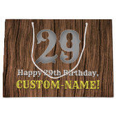 29e verjaardag: Western geïnspireerde kijk in het  Groot Cadeauzakje (Voorkant)