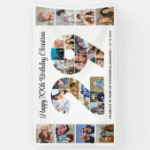 29e verjaardagsfeest Nummer 29 fotocollage Spandoek (Verticaal)