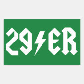 29er rechthoekige sticker (Voorkant)