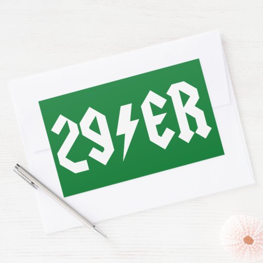 29er rechthoekige sticker (Envelop)