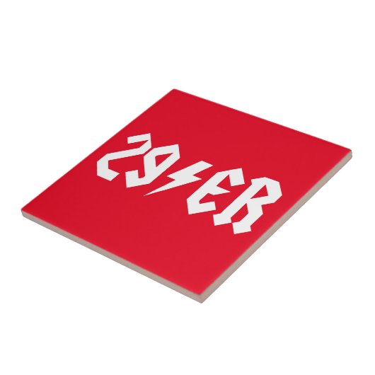 29er tegeltje (Zijkant)