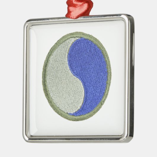 29th metalen ornament (Links)