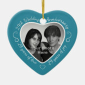 29th Wedding Jubileum Foto Keramisch Ornament (Voorkant)