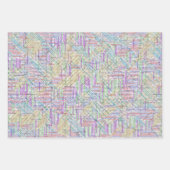 2.000+ Wiskunden Vergelijkingen Puzzel opgelost Inpakpapier Vel (Voorkant 2)