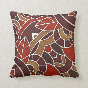 #2 1928 Deco glazen paneel van het Oviatt Gebouw Kussen