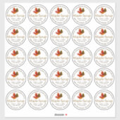 2 1/2-inch breedmond Mason 1/2-inch dekplaatje Map Sticker (Vel)