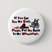 2 1/4 Button - Terug in rolstoel (Voorkant)