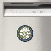 2 1/4 in ronde magneet met Morris Lab logo (Insitu (Vaatwasser))