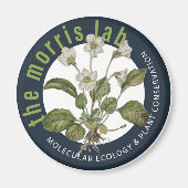 2 1/4 in ronde magneet met Morris Lab logo (Voorkant)