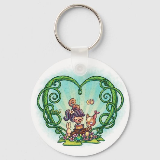 2 1/4-inch Forest song Sleutelhanger (Voorkant)