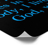 2:20 met Jezus aan het kruis Poster (Hoek)