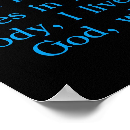 2:20 met Jezus aan het kruis Poster (Hoek)