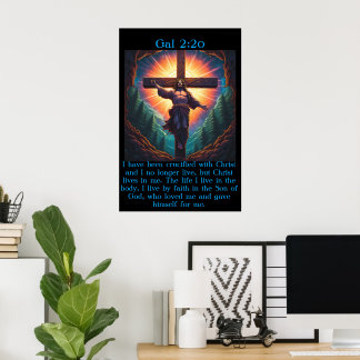 2:20 met Jezus aan het kruis Poster