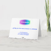 2.222.222.222 seconden kaart (gepersonaliseerde vo (Achterkant)