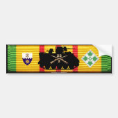 2/22e Inf, 4e Inf Div Track & Insignia VSM Bumpersticker (Voorkant)