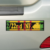 2/22e Inf. met M113 VSR Bumpersticker (Op auto)