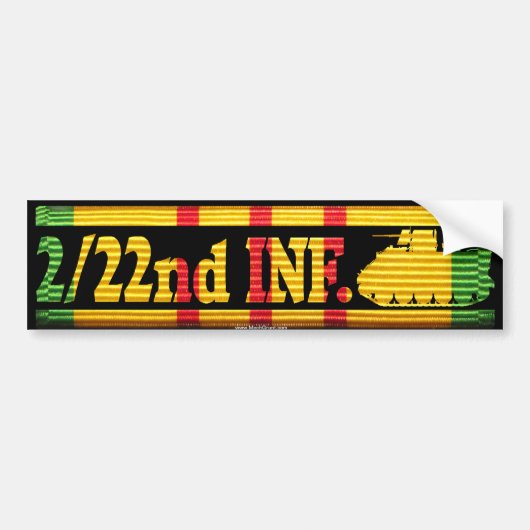 2/22e Inf. met M113 VSR Bumpersticker (Voorkant)