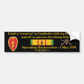 2/22e vaccinatie van het Infanterieland Cambodja Bumpersticker (Voorkant)
