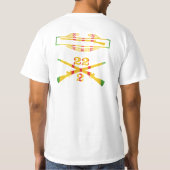 2/22nd Inf VSR CIB & GeCrossed Rifiles Shirt (Achterkant)