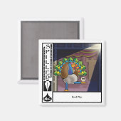 2,25 "gemorste inkt vuile speelmagneet magneet (Voorkant / Achterkant)