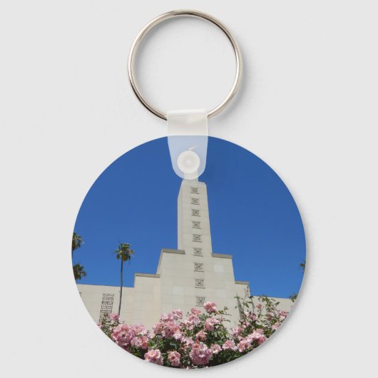 2,25-inch Basic Button Sleutelhanger LA Temple (Voorkant)