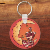 2,25-inch Cheese Moon Sleutelhanger (Voorkant)