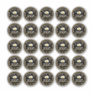 2,25-inch Honey Mason Jar-etiket Waterbestendige D Sticker